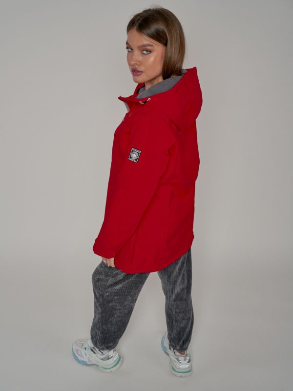 Women's windbreaker MTFORCE large size red 22335Kr